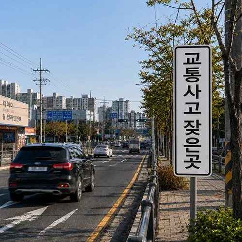 교통사고 다발지역 그림