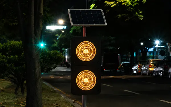 광섬유 2구경고등